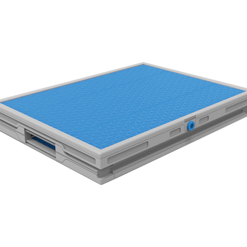300kg blu che carica il contenitore di pallet di plastica pieghevole di Coreflute del contenitore di plastica di falchetta
