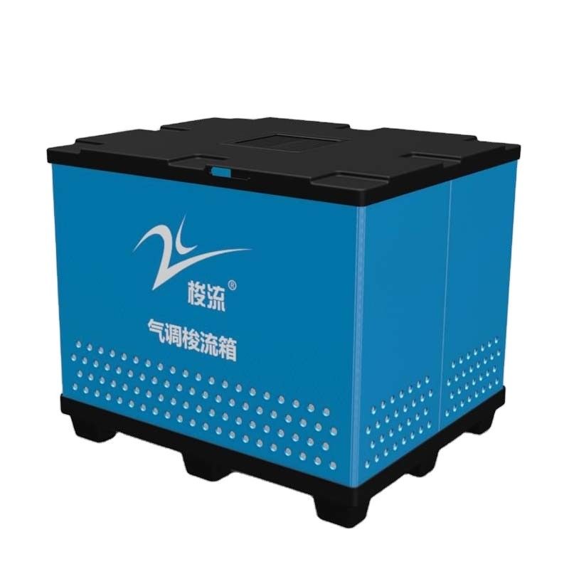 300kg blu che carica il contenitore di pallet di plastica pieghevole di Coreflute del contenitore di plastica di falchetta
