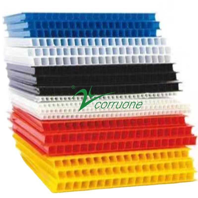 Carta di plastica corrugata resistente alla corrosione per imballaggi in cartone