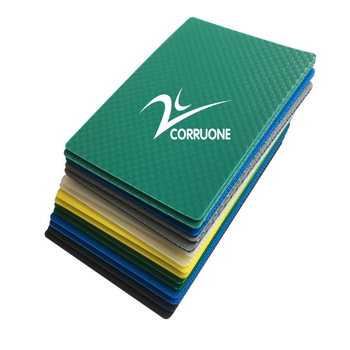 Il bordo giallo di Coroplast 5mm 6mm 8mm ha ondulato gli strati di plastica 4x8