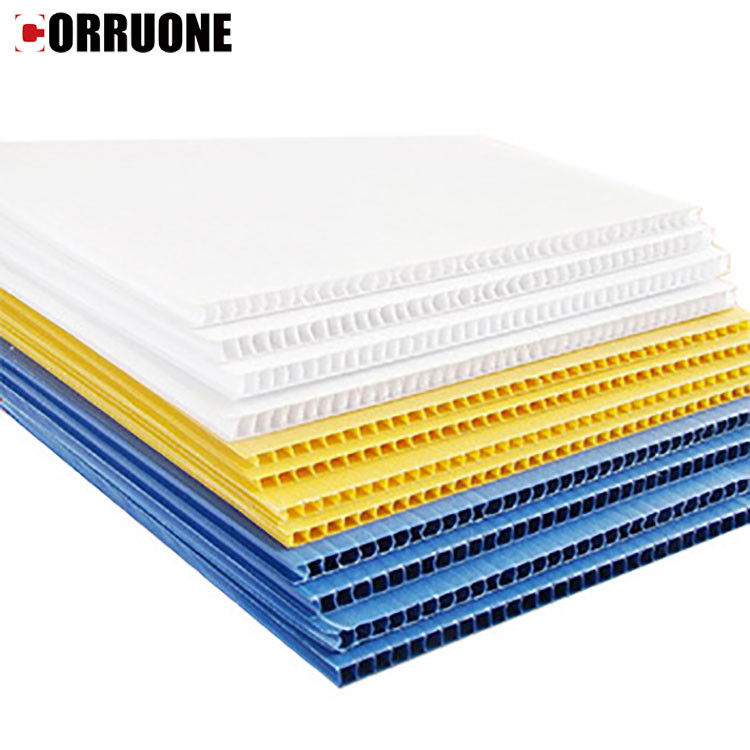 Lo strato Correx dei pp 3mm Corflute ha ondulato gli strati di plastica della protezione del pavimento