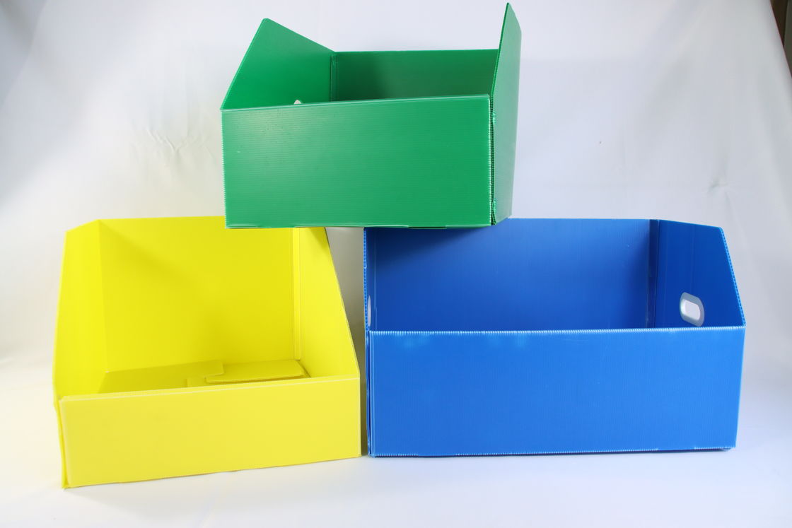 1.5mm-30mm pp ha ondulato verde blu bianco delle scatole dell'imballaggio di plastica