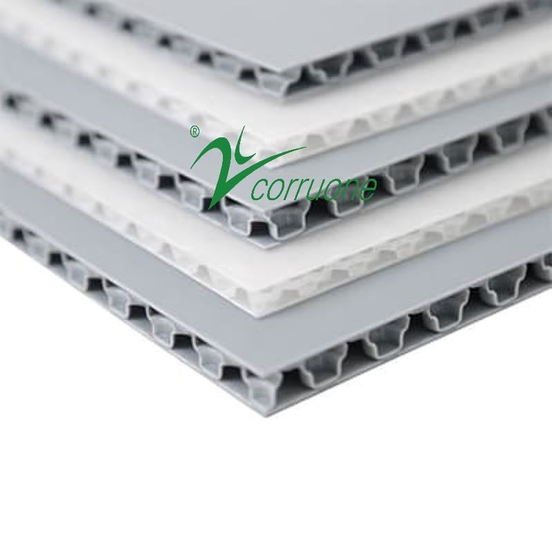 Rotolo di plastica ondulato di protezione della copertura 2mm-12mm Correx di anti slittamento